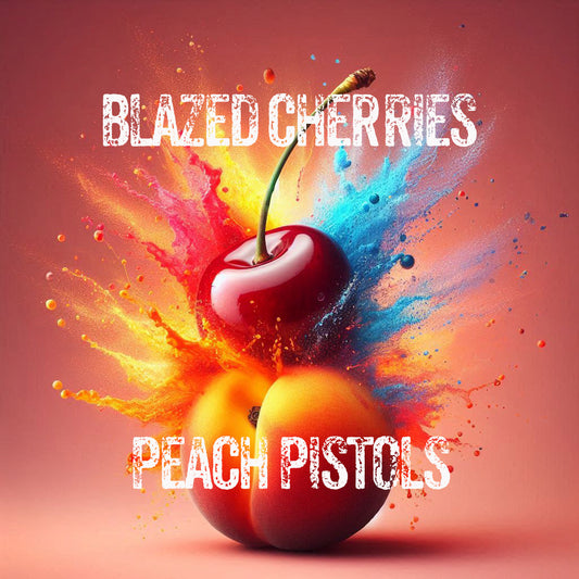 Blazed Cherries x Peach pistols Fem Stickers