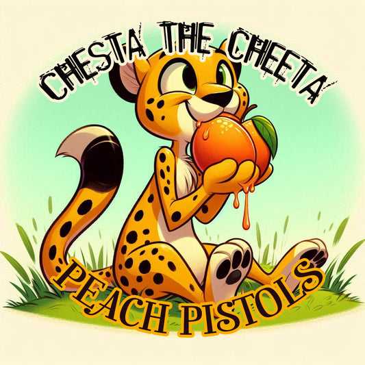 Chesta The Cheeta x Peach Pistols Fem Stickers